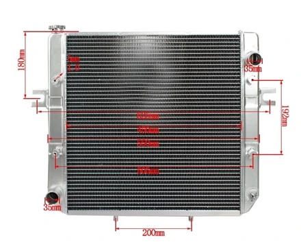 Piese pentru stivuitor XF251-331000 Radiator mecanic din aluminiu pentru Hc XF250, CPCQ30~35/K25