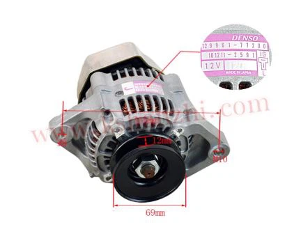 Piese pentru stivuitoare 4D94 Cod piesă pentru alternator YM129961-77200, Piese Oem, calitate bună, în stoc