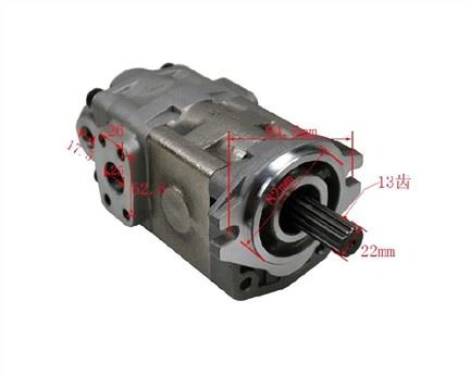 Pompă hidraulică cu roți dintate 7F/6F40 cu 3 găuri 67110-30510-71
